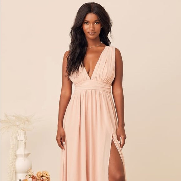 🆕 Heavenly Hues Blush Maxi Dress - Picture 1 of 6